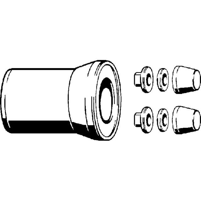 Viega - Anschlussset 3817.818 DN100 Kunststoff weiss