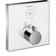 Hansgrohe - Thermostat Unterputz ShowerSelect Glas 1 Verbraucher weiß/chrom
