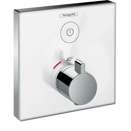 Hansgrohe - Thermostat Unterputz ShowerSelect Glas 1 Verbraucher weiß/chrom
