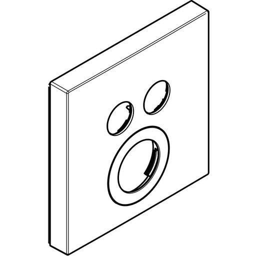 Hansgrohe - Rosette ShowerSelect Thermostat 2 Verbraucher 155x155mm chrom