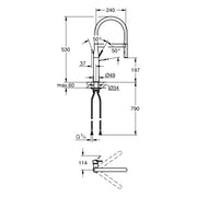 Grohe - EH-Spültischbatterie ESSENCE 30503 ausziehbare Profibrause chrom