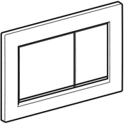 Geberit Vertriebs - Omega20 (ex Omega30) BetPl., 2-M-Sp. Square, weiß /vergoldet