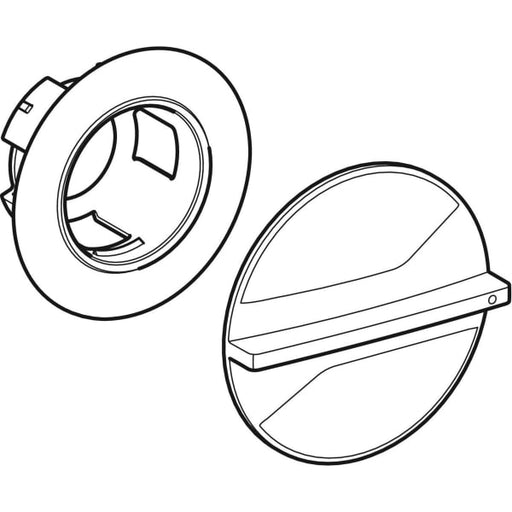 Geberit Vertriebs - Set Betätigungsgriff, zu UP-Kugelhahn mit Befestigung DN1=15/20 verchromt