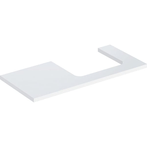 Geberit Vertriebs - ONE WT-Platte, Ausschnitt re, für AWT 105x3x47cm, weiß hgl