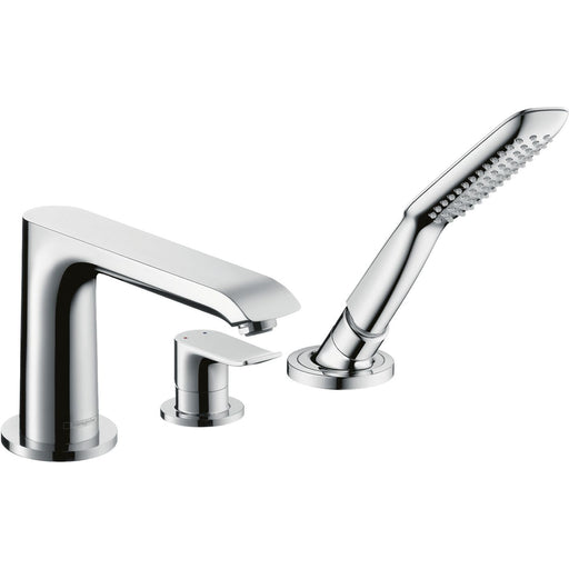 Hansgrohe - 3-Loch Wannenarmatur METRIS F-Set chrom Wannenrandmontage