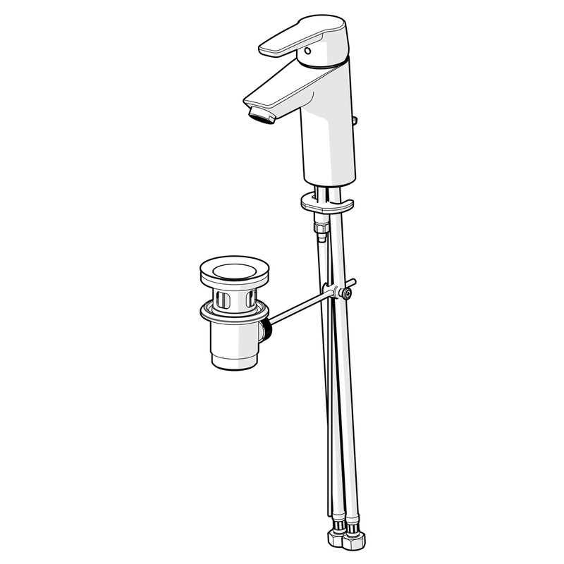 Hansa Armaturen - Waschtisch-Einhandmischer HANSAPOLO XL 5150 verchromt