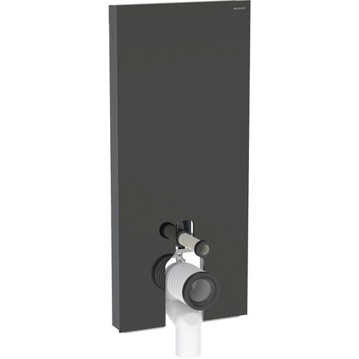 Geberit Vertriebs - Monolith Plus Sanitärmodul f. SWC 114cm, Glas schwarz / alu. schwarzchrom