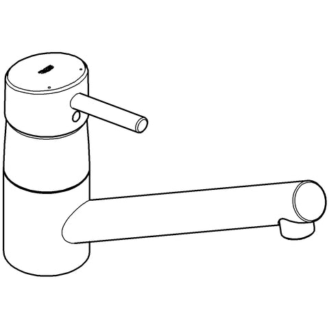 Grohe - Spültisch EHM CONCETTO 32659 flacher Auslauf chrom