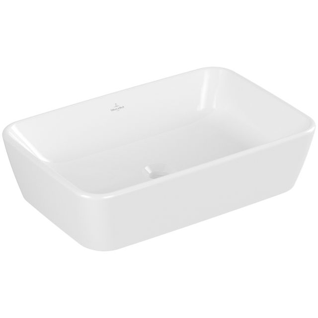 VILLEROY & BOCH - Aufsatzwaschbecken Architectura 600x 405mm re-eckig o. ÜL. Weiß Alpin cplus