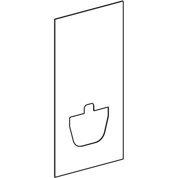 Geberit Vertriebs - Frontverkleidung zu Monolith Sanitär- modul f. WWC 101cm Schieferoptik 18/23cm
