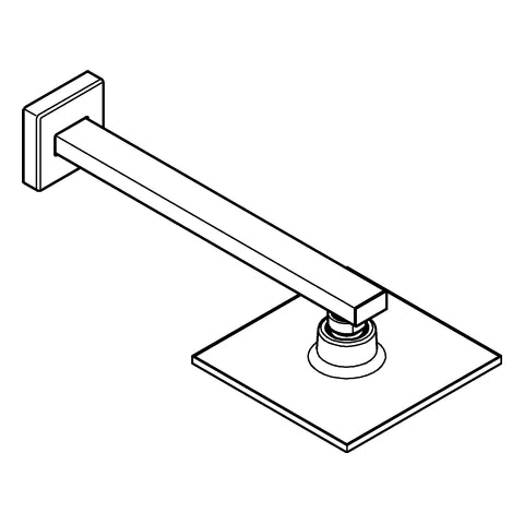Grohe - Kopfbrauseset EUPHORIA Cube 152 26073 Brausearm 286 mm chrom