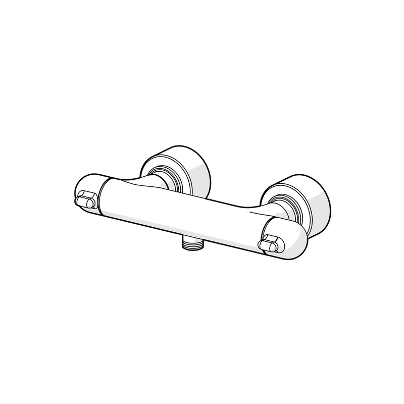 Hansa Armaturen - BR-Thermostat-Batterie HANSACARE 5808 verchromt