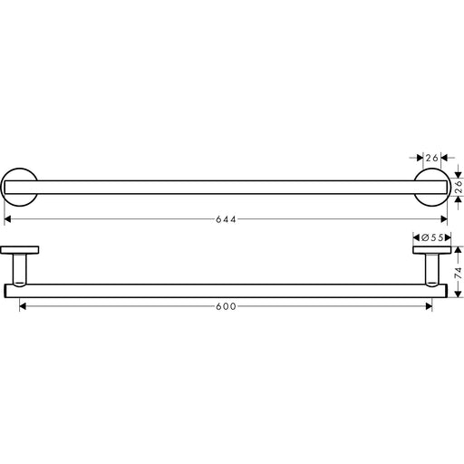 Hansgrohe - Badetuchhalter LOGIS Universal chrom
