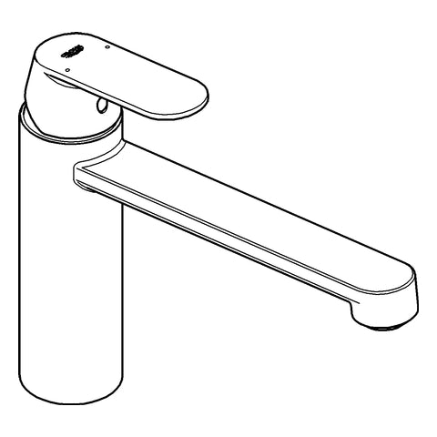 Grohe - Spültisch EHM EUROSMART C 30193 mittelhoher Auslauf supersteel