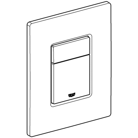 Grohe - WC-Betätigung Skate Cosmopolitan 38845 mit Glasoberfläche moon white