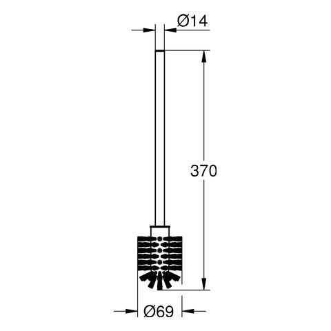 Grohe - Ersatzbürste ESSENTIALS 40392 supersteel