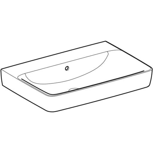 Geberit Vertriebs - RENOVA Plan Waschtisch, 70x48cm o. Hl., m. Ül., weiß, NEU