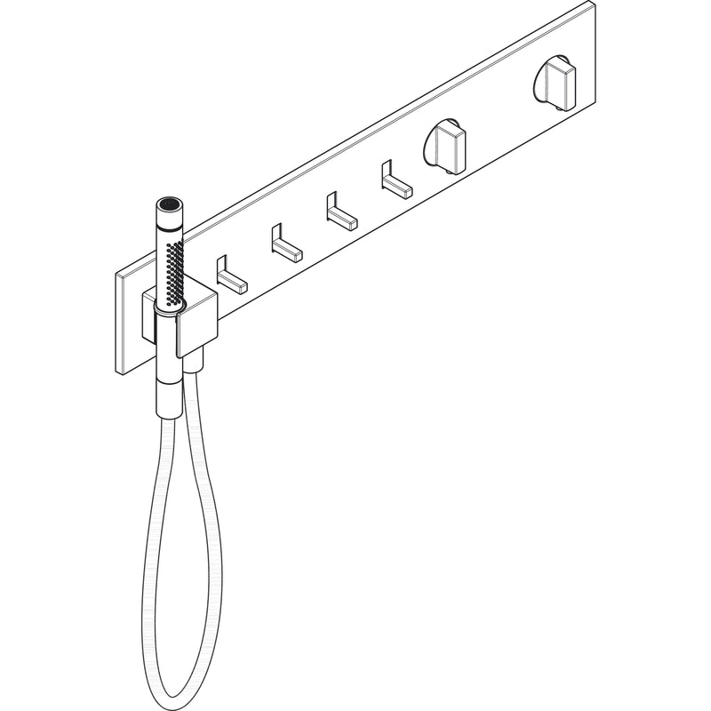 Hansgrohe - Thermostatmodul 610/110 Axor ShowerComposition 4 Verbraucher chrom