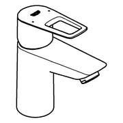 Grohe - EH-WT-Batt. BAULOOP 23879_1 S-Size DF 3,5l/min PushOpen Ablaufgarnit. chrom