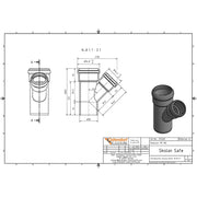 Gebr. Ostendorf - Safe Abzweig DN/OD 78/58 45Grad