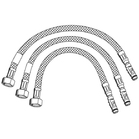 Grohe - Anschlussschlauchset 43566 für Eurodisc SE Selbstschl.-Br-Therm. chrom