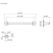 Dornbracht - Badetuchhalter MADISON 83060361 platin
