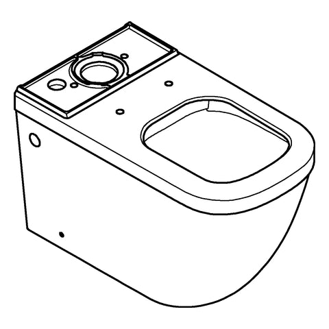 Grohe - Stand-Tiefspül-WC Euro Keramik 39338 ohne Spülkasten alpinweiß