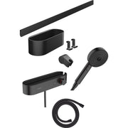 Hansgrohe - Bundle WallStoris 105 3jet Brausethermosstat 700 mattschwarz