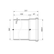 Wavin - Rohr AS+ DN 150 0,15 m S/PL