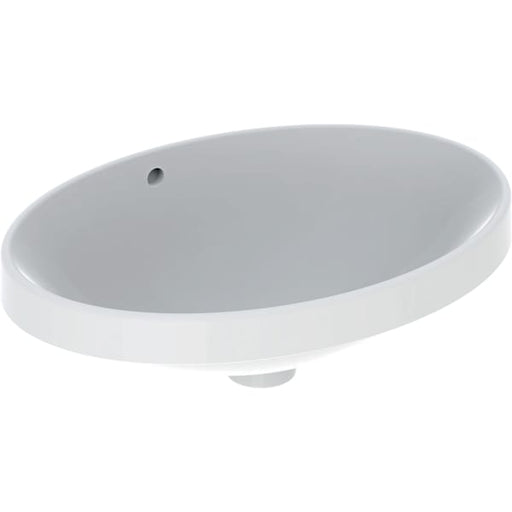 Geberit Vertriebs - Einbau-WT VARIFORM, oval, 550x400mm o. Hl., mit Überlauf, weiß, KeraTect