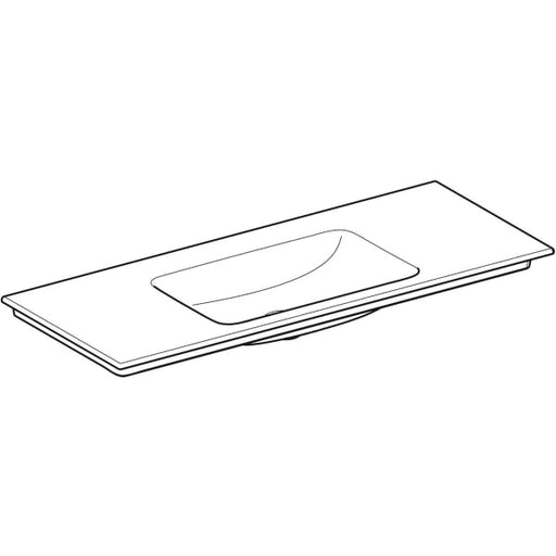 Geberit Vertriebs - ONE Möbelwaschtisch 120x48 cm Abg.verti., o.Hl., o.Ül., weiß, KeraTect