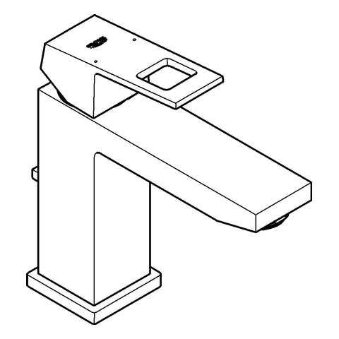 Grohe - EH-Waschtischbatterie EUROCUBE 23445 mittelhoch hard graphite gebürstet