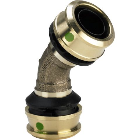 Viega - Winkelkupplung RAXOFIX 5326 50mm Siliziumbronze 45 Grad