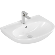 VILLEROY & BOCH - Waschbecken O.novo 600x460mm Oval mit Überlauf Weiß Alpin CeramicPlus
