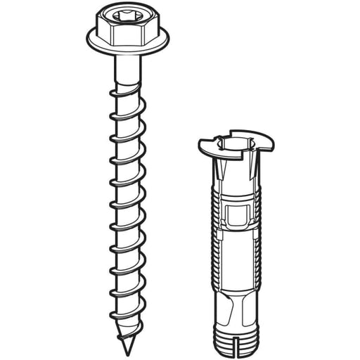 Geberit Vertriebs - Set Holzschraube und Dübel