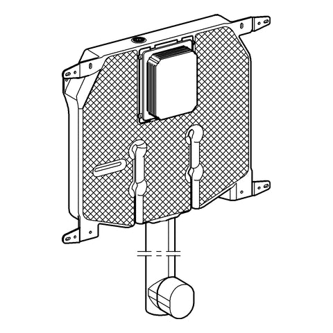 Grohe - Spülkasten für WC 38863 Wandeinbau Putzträgerbeschichtung Eckventil DN 15