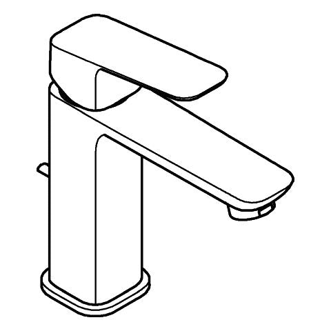 Grohe - EH-Waschtischbatterie Cubeo 101756 M-Size MST kalt Zst.-Ablgrt. matt black