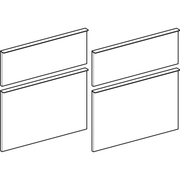 Geberit Vertriebs - Schubladenfront weiß, 4 Stück zu ICON WTU 840420