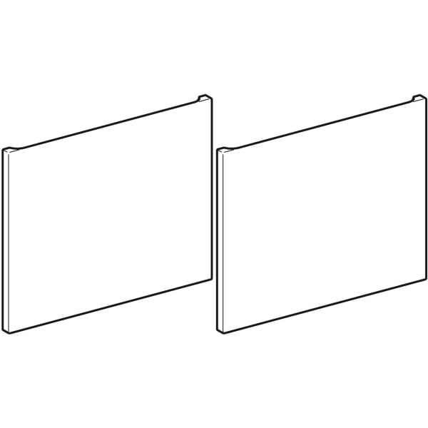 Geberit Vertriebs - Schubladenfront Set, weiß für RENOVA Plan WTU, zu WT B:130cm