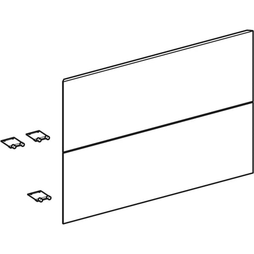 Geberit Vertriebs - Set Schubl.-Frt für ONE US, 2 Schubl. für WT B: 75cm, Eiche