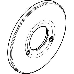 Hansgrohe - Rosette Brausenmischer Unterputz Export chrom