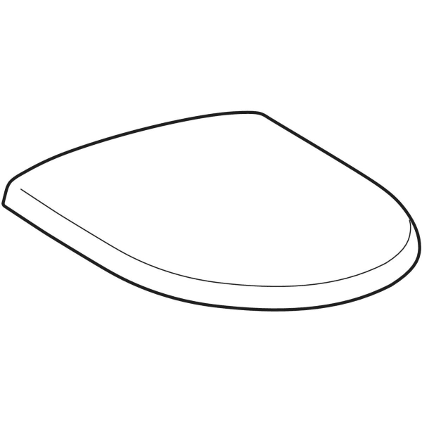 Geberit Vertriebs - Klosett-Sitz CAVELLE 574720 mit Deckel, Scharn.Edelstahl, weiss