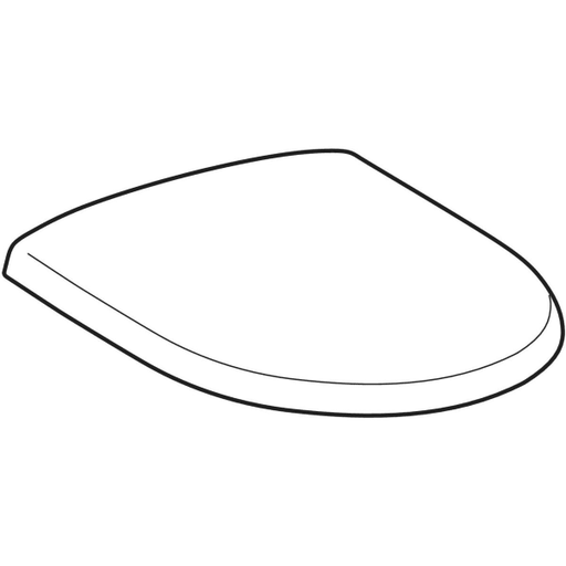 Geberit Vertriebs - Klosett-Sitz CAVELLE 574720 mit Deckel, Scharn.Edelstahl, weiss