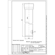 Lorowerk - Rohr 01401.X DN 40x250mm mit 1 Muffe