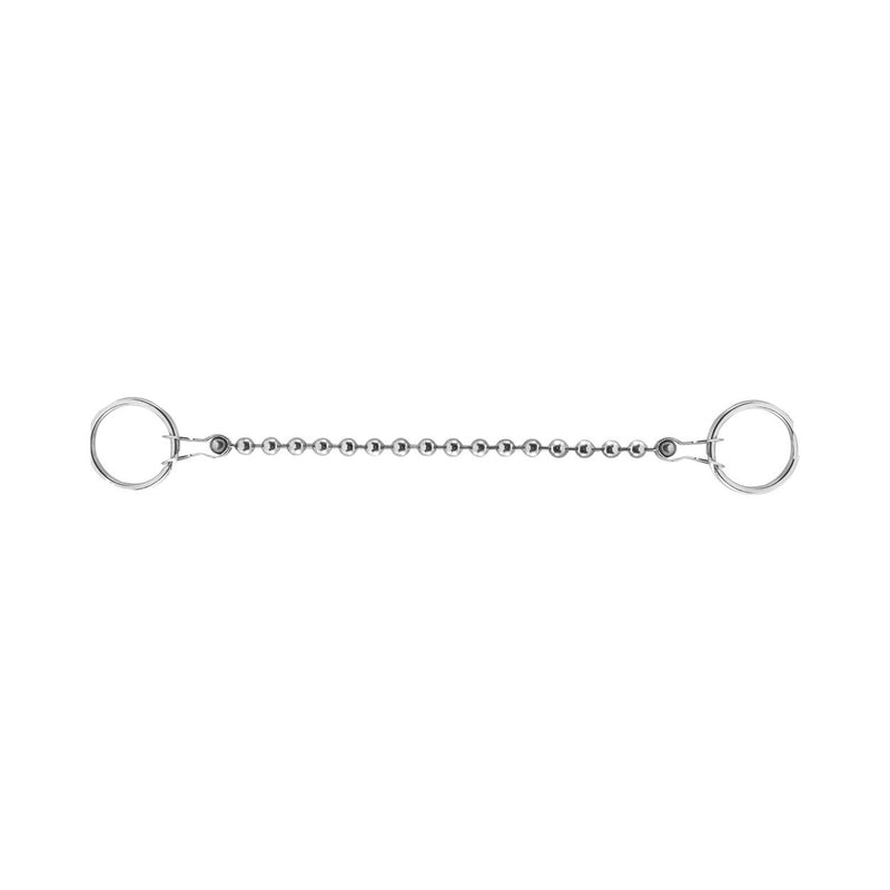 Adolf Schmidt - Kugelkette 3,2mm mit 2 Ringen, 50cm Messing verchromt, # 720816