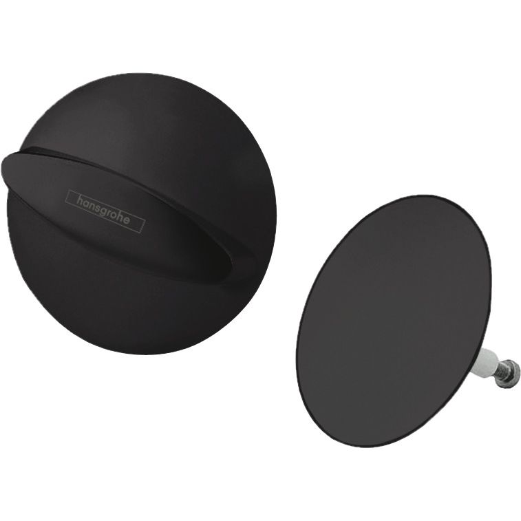 Hansgrohe - Ab-u.Überlaufgarnitur FLEXAPLUS F-Set (Griff u.Stopfen) mattschwarz