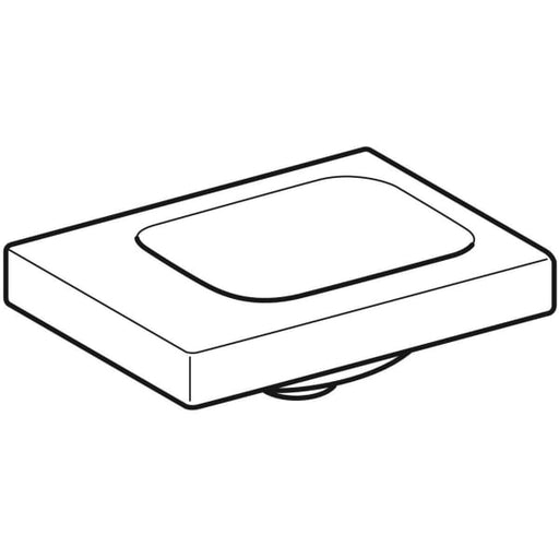 Geberit Vertriebs - iCon Light Handwaschbecken 38x28cm o. Hahnloch li, o. Ül., weiß, KeraTect