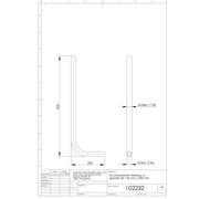 Adolf Schmidt - Spülrohr 28x26mm 600mm gerade vchr
