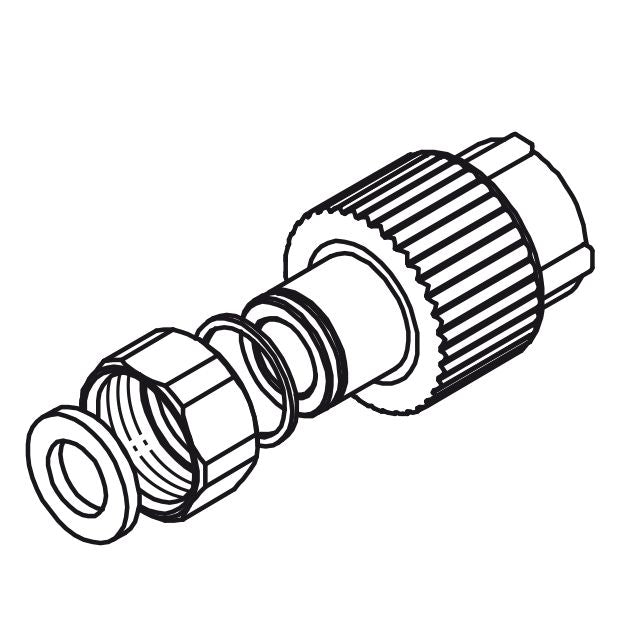 aquatherm - Anschluss-Verschraubung-FUSIOTHERM 26810 25mm, m.Dichtung,m.Mutter R 3/4