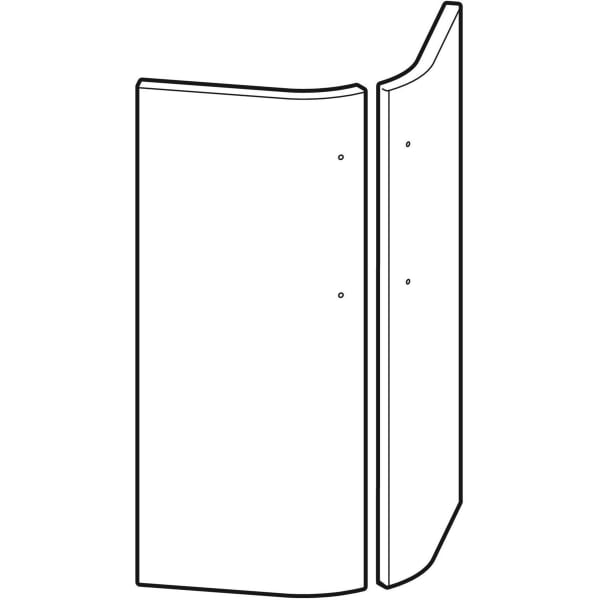 Geberit Vertriebs - Türen in grau zu RENOVA Nr.1 COMPRIMO Schrank 862151